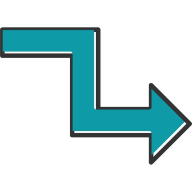 Ok. Web simgesi basit illüstrasyon