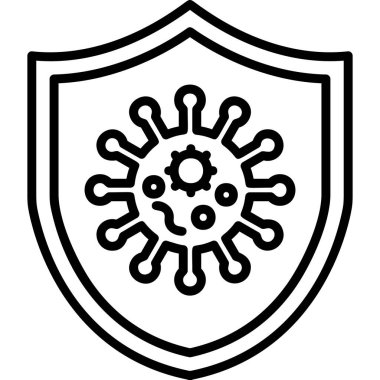 Virus Protect icon modern vector illustration