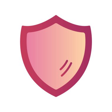 vector illustration of Protective security shield icon