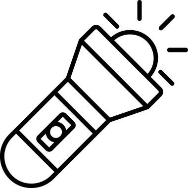 el feneri. Web simgesi basit illüstrasyon 