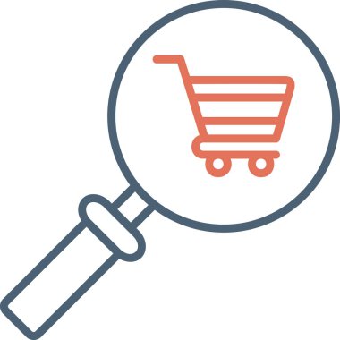 Ağ için büyüteç loupe simgesi 