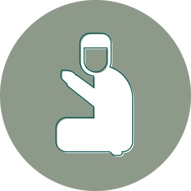 Bir insan simgesinin vektör illüstrasyonu