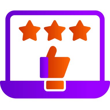 İyi gözden geçirme modern simgesi, vektör illüstrasyonu