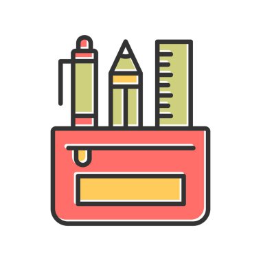 kırtasiye simgesi vektör illüstrasyonu