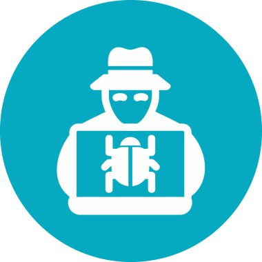 Hacker man, web için illüstrasyon simgesi