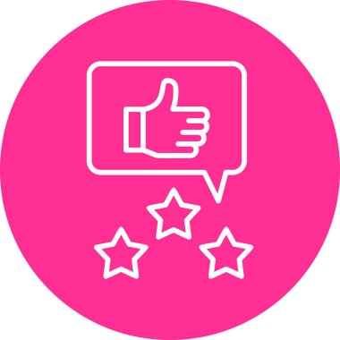 Modern simge, vektör illüstrasyonunu gözden geçir