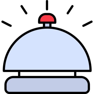 Bell masası. Web simgesi basit tasarım