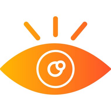 Göz. Web simgesi basit illüstrasyon