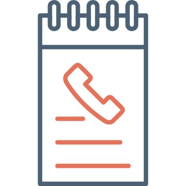 Not defteri web simgesi, vektör çizim