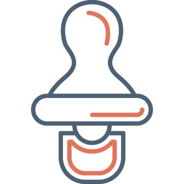 Emzik simgesi vektör çizimi