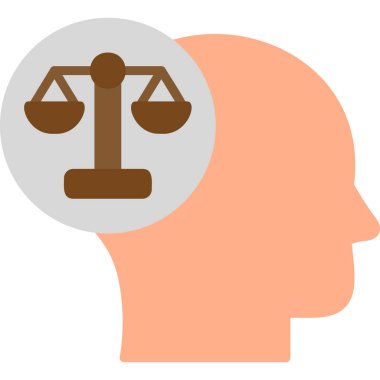 hukuk ve adalet vektör simgesi.