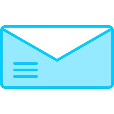 zarf simgesi vektör illüstrasyonu