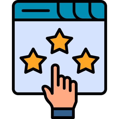 Modern simge sıralaması, vektör illüstrasyonu