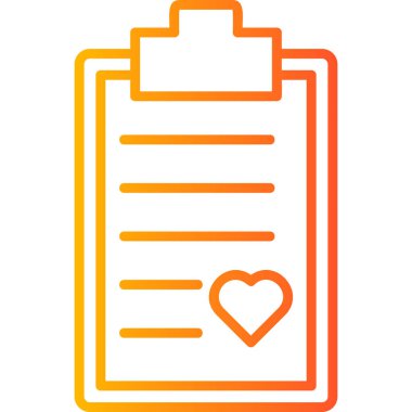 Kalp. Web simgesi basit illüstrasyon