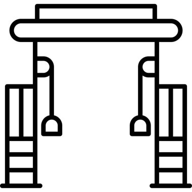 Köprü. Web simgesi basit illüstrasyon