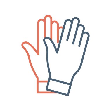 Safety Gloves icon vector illustration design