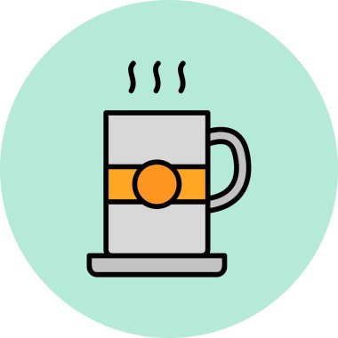 Çay. Web simgesi basit illüstrasyon 