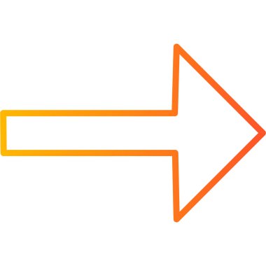 Sağ Ok simgesi, vektör illüstrasyonu