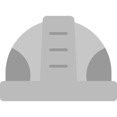 Miğfer. Web simgesi basit illüstrasyon 