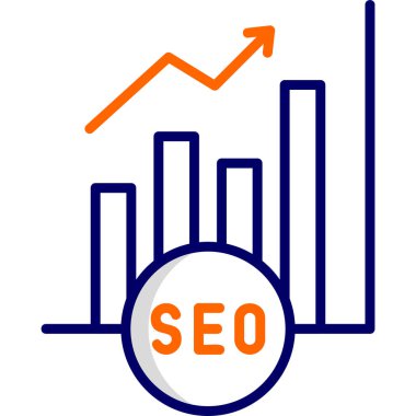 Grafik Analitiği. Web simgesi basit illüstrasyon
