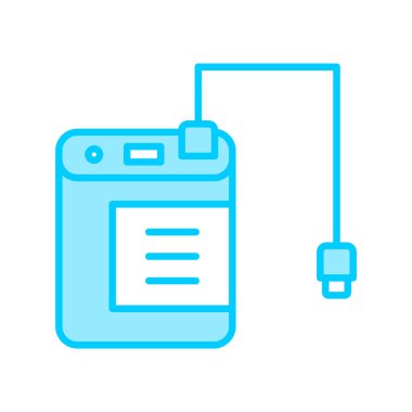 Vektör illüstrasyonu, Harici Disk simgesi ögesi arkaplanı