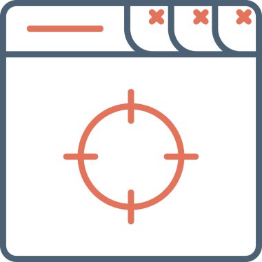 hedef simge vektör illüstrasyonu