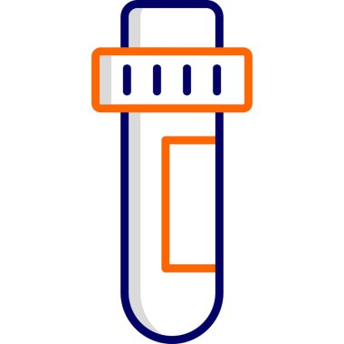 test tübü web simgesi basit tasarım