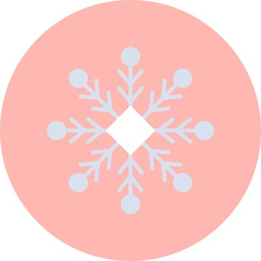 Kar tanesi. Web simgesi basit illüstrasyon