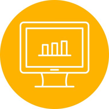 grafik ikonu vektör illüstrasyonu