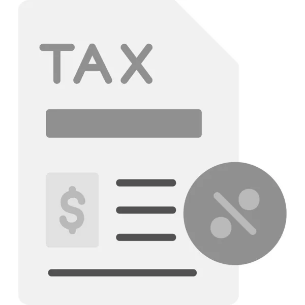 Tax Paperwork Pictogram Vector Illustratie — Stockvector
