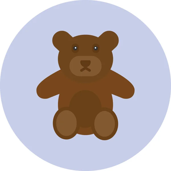 Teddybär Symbol Vektorillustration — Stockvektor