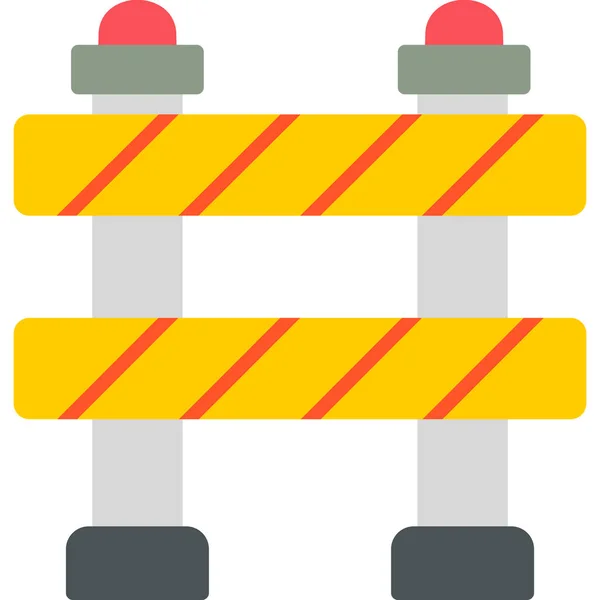 Traffic Barrier Web Icon Simple Illustration — Stock Vector