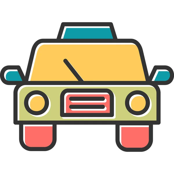 Icono Taxi Vector Ilustración — Archivo Imágenes Vectoriales