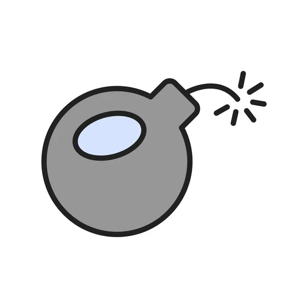 Bomb Icon Vector Illustration — Stock Vector