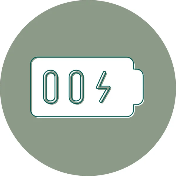 Power Electric Energy Charger Battery Icon — Stock Vector