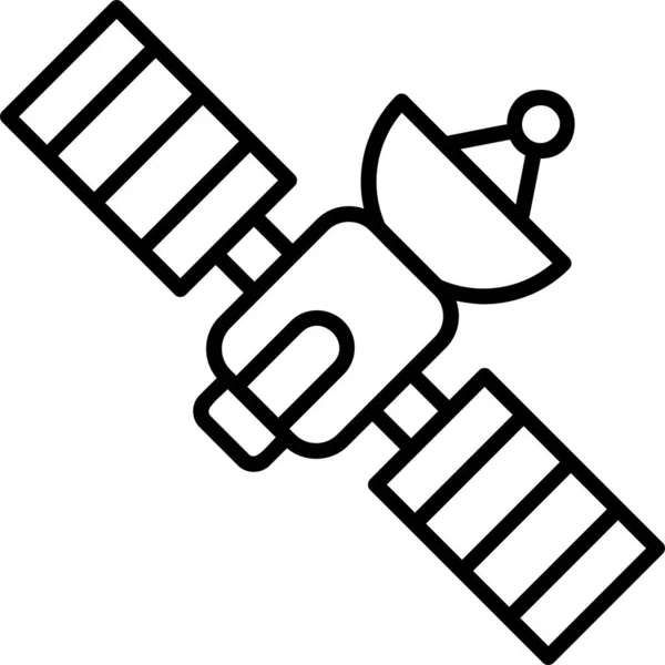 Satellite Web Icon Simple Illustration — Stock Vector
