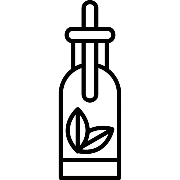 Homeopatía Icono Botella Vector Ilustración — Archivo Imágenes Vectoriales