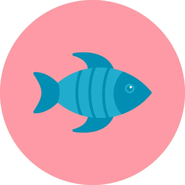 Poisson Icône Web Illustration Simple — Image vectorielle