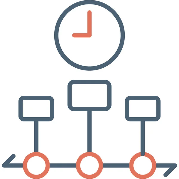 Timing Icono Web Diseño Simple — Vector de stock