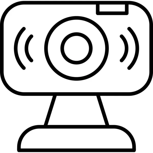 Webcam Einfaches Design Der Webcam Ikone — Stockvektor