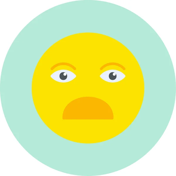 Gesicht Emoticon Symbol Vektor Illustration — Stockvektor