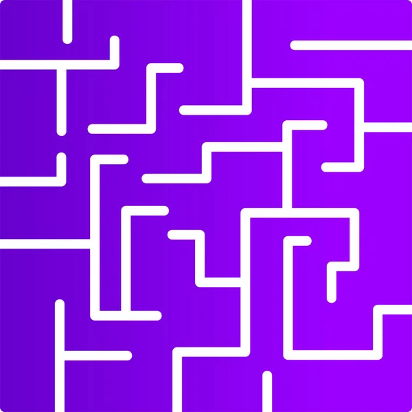 Abstrakt Labyrint Enkel Webb Illustration — Stock vektor