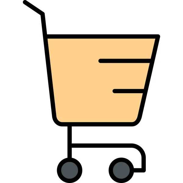 Shopping Cart Modern Icon Vector Illustration — Stock Vector