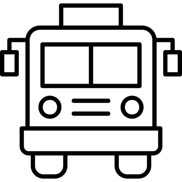 Icône Bus Illustration Design Moderne — Image vectorielle