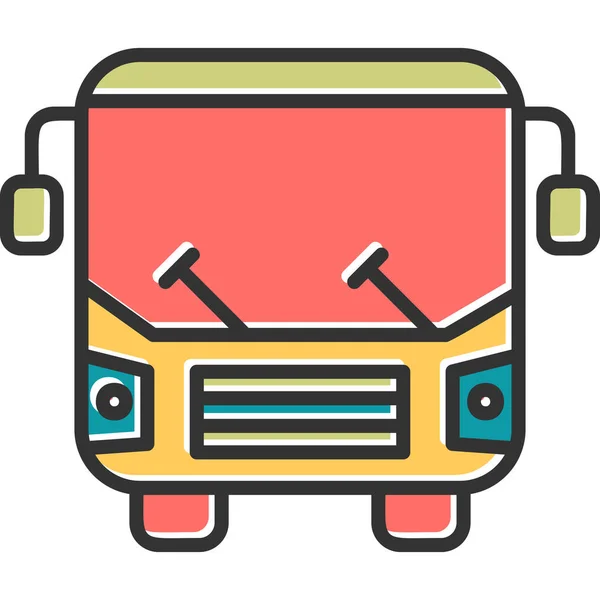 Bus Ikone Moderne Design Illustration — Stockvektor
