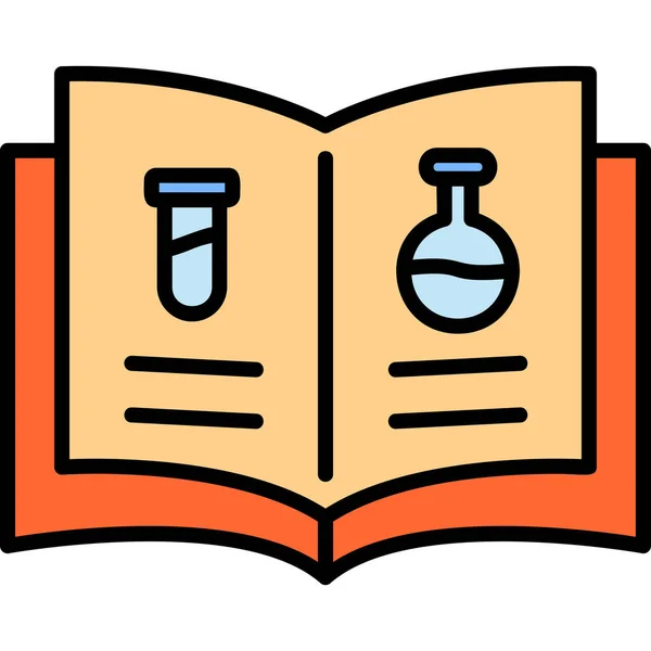 Ikona Vědecké Knihy Moderní Design Ilustrace — Stockový vektor