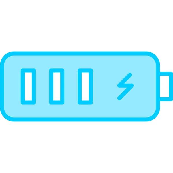 Batterie Web Symbol Einfache Illustration — Stockvektor