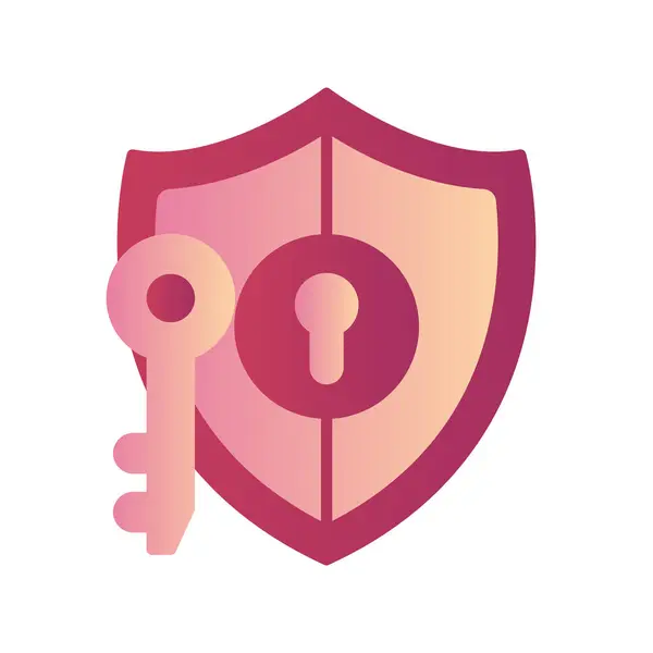 Key Security Vektor Illustration Design — Stockvektor