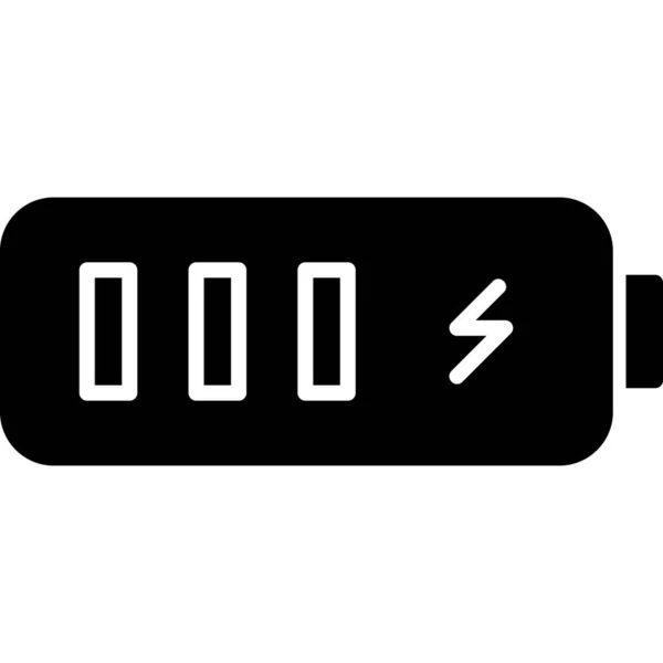 Batterie Web Symbol Einfache Illustration — Stockvektor