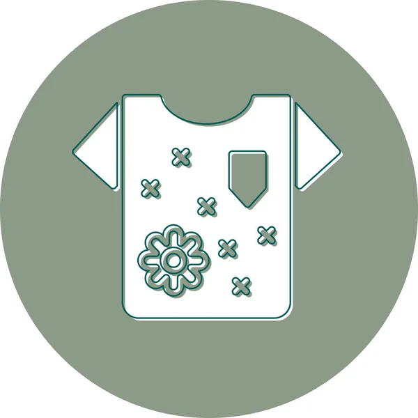 Camiseta Bebé Icono Ilustración Simple Del Pictograma Del Vector Ropa — Vector de stock